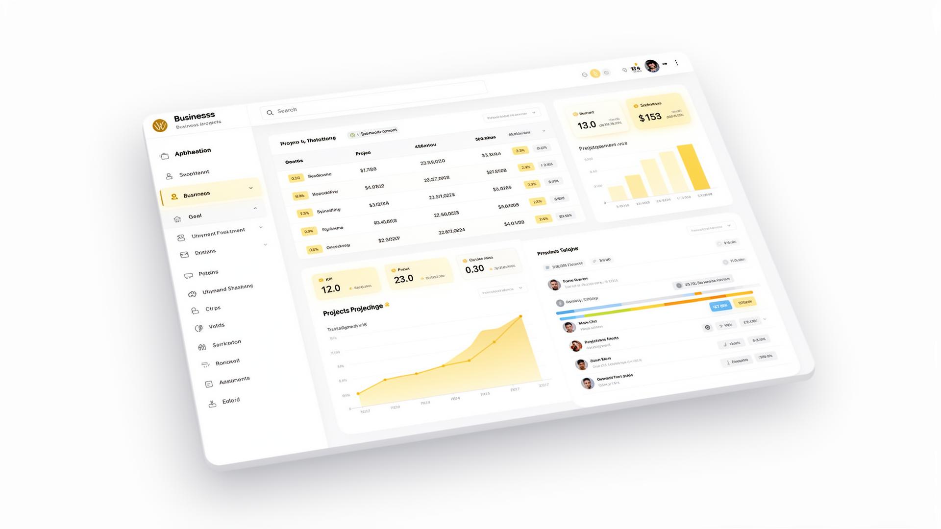 Aperçu d’une application métier sur mesure développée par MOZAYK DEV